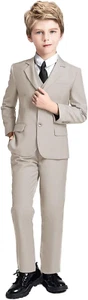 Boys Suit Formal Kids Wedding Dress Party For Boy Slim Fit Casual Outfit 3 Piece - Picture 1 of 27