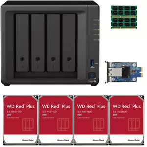 Synology DS923+ 32GB RAM 10GbE 12TB (4x3TB) of WD RED PLUS Drives - Picture 1 of 7