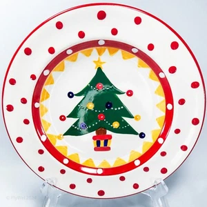 Living Art Karneval Weihnachtsbaum Speiseteller 10,5 Zoll bunte Plätzchen - Bild 1 von 8