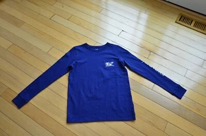Vineyard Vines Women's Peaks Plaid Fill Whale L/S Pocket T-Shirt XS - Picture 1 of 7