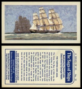 The Taeping & Ariel #31 The Saga Of Ships 1970 Tea Card - Picture 1 of 1