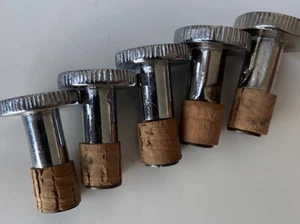 EWARTS PULL ON PLUNGER STYLE PETROL FUEL TAP WITH CORK FOR BSA NORTON ETC. x5 - Picture 1 of 1