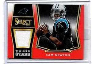 CAM NEWTON 2014 PANINI SELECT SELECT STARS RED EDITION GAME WORN JERSEY#/50 - Picture 1 of 1