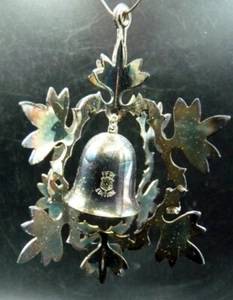 Reed & Barton 1986 5th Edition Snowflake Bell Silver Plate Christmas Ornament - Bild 1 von 1
