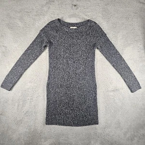 Hollister Sweater Dress Womens S Knit Boat Neck Knee L/S Preppy Holiday Season - Picture 1 of 9