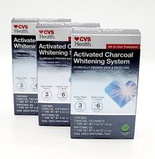 6 Pack CVS Activated Charcoal Teeth Whitening System All-In-One Toothpaste