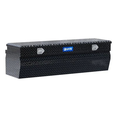 UWS 60" Wedge Utility Chest Box Tool Box (Heavy Packaging) Gloss Black Aluminum Foto 1 de 4