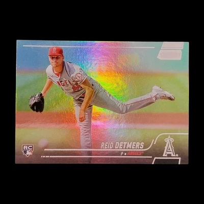 2022 Topps Stadium Club Chrome Baseball Refractor /25 Reid Detmers Rookie - Image 1 of 2
