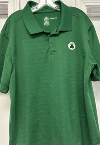 Polo Boston Celtics verde Adidas NBA Golf Climacool Wicking uomo XL GUC - Foto 1 di 6