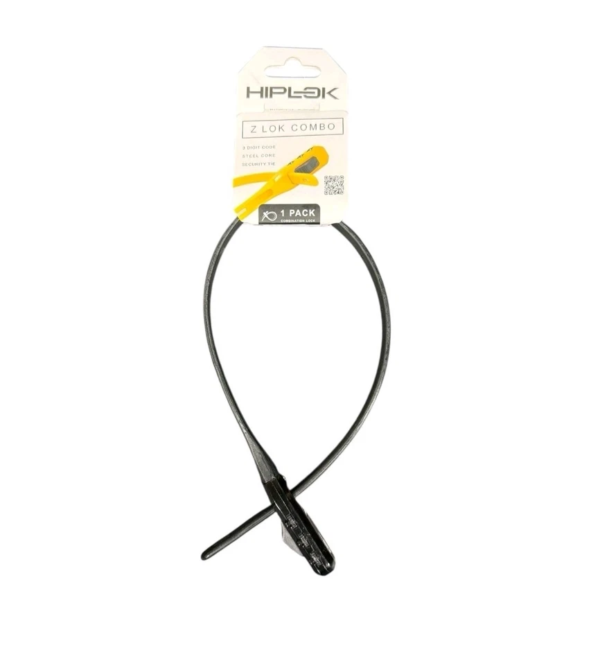Hiplok Z-Lok Combo Security Tie Lock – Single Black – Brand New  - Image 1 of 3