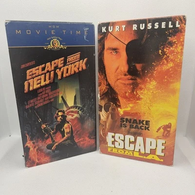Escape From New York & L A. VHS Tapes Great Condition  - Image 1 of 4