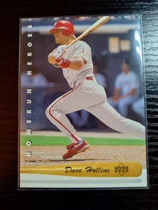 1992 UPPER DECK # HR10 HOME RUN HEROES - DAVE HOLLINS - PHILLIES - Picture 1 of 3