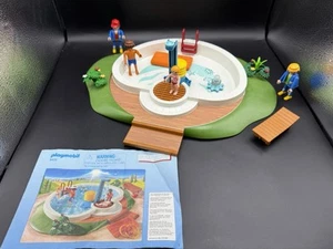 Playmobil Family Fun Swimming Pool With Real Water Pump Shower 9422 With Figures - Picture 1 of 8