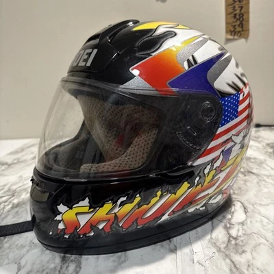 Shoei RF-800 Motorcycle Helmet Size L American Flag - Image 1 of 4