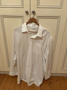 Van Heiden White Mens Dress Casual Business Long Sleeve shirt - size 48 - Picture 1 of 4