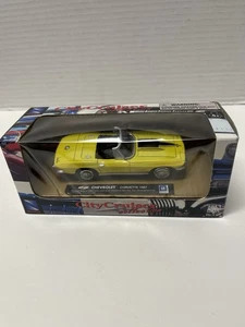 New Ray City Cruiser Collection 1967 Chevrolet Corvette Yellow 1:43 Diecast Car! - Picture 1 of 3
