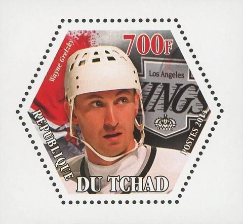 Ice Hockey Stamp Wayne Gretzky Mini Souvenir Sheet Mint NH Cover