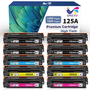 CB540A CB541A CB542A CB543A Toner B C Y M Set für HP LaserJet CP1210 CP1518ni - Bild 1 von 14