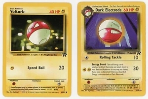 Dark Electrode 34/82 Voltorb 69/82 Team Rocket Set Pokemon TCG LP/MP - Picture 1 of 10