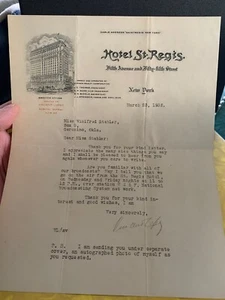 Vincent Lopez Orchestra Autographed Typed Signed Letter 1932 Hotel St Regis NY - Picture 1 of 7