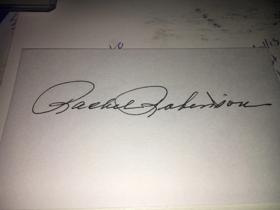Rachel Robinson Dodgers Wife Of Jackie Robinson Signed 3x5 index Card PSA DNA - Image 1 of 1