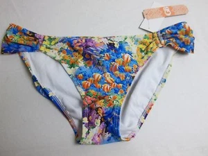 Gianni Bini Size L Large Under The Sea Tab Ring Side New Womens Bikini Bottoms - Picture 1 of 3