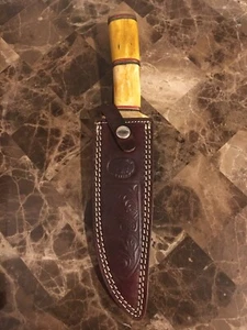 Chipaway Cutlery Bowie Knife Yellow Bone Handle/Black Spacers 12" GW-3929YB2 - Picture 1 of 4