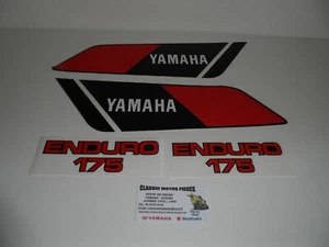 DT175MX 1978 DE COULEUR NOIR EMBLEMES COMPATIBLE RESERVOIR ET CACHES LATERAUX  - Imagen 1 de 1