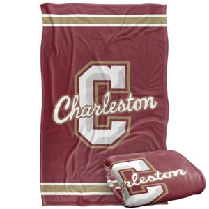 College of Charleston Primary Logo Silky Touch Super Soft Throw Blanket - Picture 1 of 8