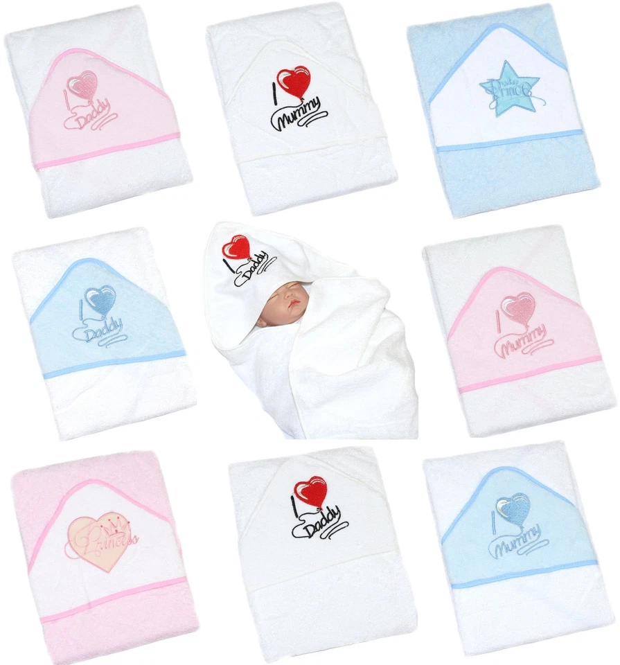 SNUGGLE BABY Baby Badetuch Kapuzenbadetuch Babytuch Frottee 75 x 75 cm