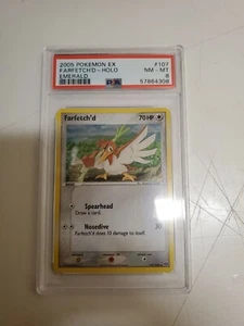2005 Pokemon Ex Emerald Farfetch'd Holo Secret Rare 107/106 Psa 8 - Picture 1 of 2