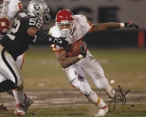 Autographed LARRY JOHNSON Kansas City Chiefs 8x10 Photo w/COA - Picture 1 of 1