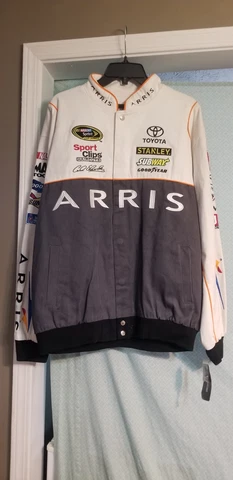Carl Edwards #19 White Arris Nascar Jacket XL NEW WITH TAG Cover