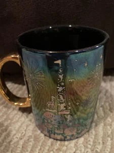 Disney's-Walt Disney World 50. Jahrestag schillernde metallische Keramiktasse - neu mit Etikett - Bild 1 von 2