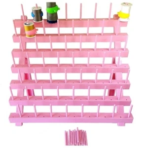 PeavyTailor 70 Spools Thread Holder Thread Rack Thread Organizer Pink - Picture 1 of 9
