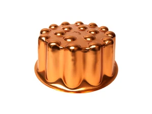 Vintage Aluminium Copper Tone Gelatin Jello Gelatin Mold 4 Cup Pan - Picture 1 of 5