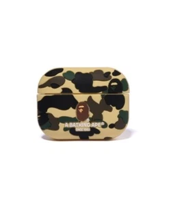 Pour Apple Airpods Pro Coque BAPE 2025 SS 1ère CAMO TÊTE DE SINGE ❘ Du Japon Jaune - Photo 1 sur 3