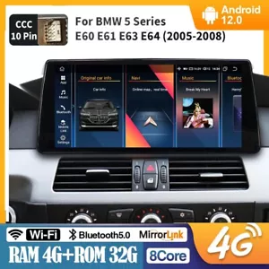 10.33" Android 13 8 núcleos juego de coche estéreo GPS 4G WiFi DSP para BMW Serie 5 E60 E61 CCC - Imagen 1 de 17