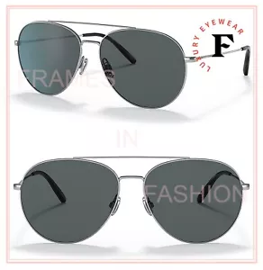 OLIVER PEOPLES AIRDALE OV1286 Silver Gray Polarized Glass Sunglasses 1286 58mm - Picture 1 of 7