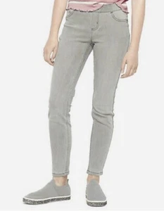 Justice Gray Stretchy Mid Rise Pull On Jean Leggings Jeggings Pants Size 10 - Picture 1 of 8