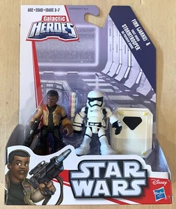 Playskool Star Wars Galactic Heroes Finn (Jakku) & First Order Stormtrooper Neu - Bild 1 von 2