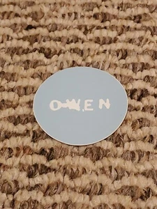Pegatina Owen Blue Circle 2""' banda indie medio oeste emo fútbol americano - Imagen 1 de 1
