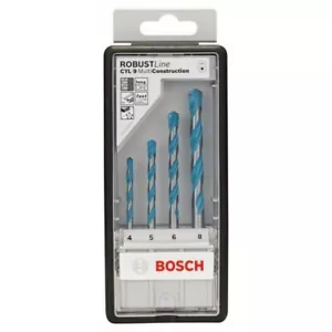 Bosch Juego Brocas Línea Robusta CYL-9 Multiconstrucción ф4,5,6,8; 2607010521, - Imagen 1 de 12
