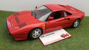 FERRARI GTO 1984 rouge au 1/18 BURAGO AMELIOREE voiture miniature de collection - Picture 1 of 8