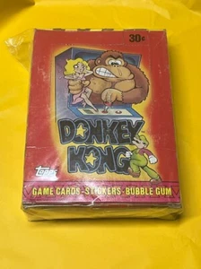 Topps Donkey Kong 36 1982 caja de cera sin abrir 36 paquetes tarjetas coleccionables - Imagen 1 de 3