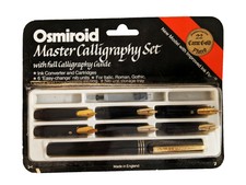 Vintage Fountain Pen - Osmiroid Master Calligraphy Set 22k Gold 
