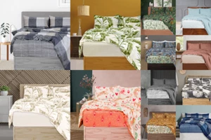 4Pc Complete Bedding Set With Fitted Bed Sheet Soft Reversible Duvet Quilt Cover - Picture 1 of 37
