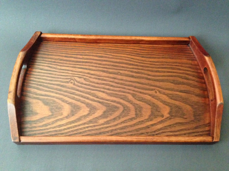 Chinese Japanese 17.5"L Natural Solid Wood Food Serving Tea Ceremony Handle Tray - Image 1 of 1