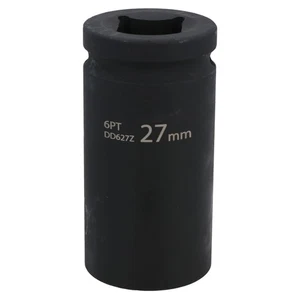 27mm Metric 3/4 Drive Double Deep Impact Socket 6 Sided Single Hex Thick Walled - Picture 1 of 7