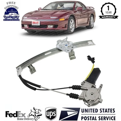 Front Power Window Regulator Left For 1991-1996 Mitsubishi 3000GT Dodge Stealth Foto 1 de 4